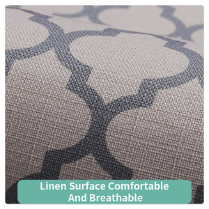 Tapete de Cocina Rectangular con Patrón Geométrico, Material de Lino, Antideslizante, Resistente al Aceite, Impermeable, Absorbente y Resistente a las Manchas - Product Image 4