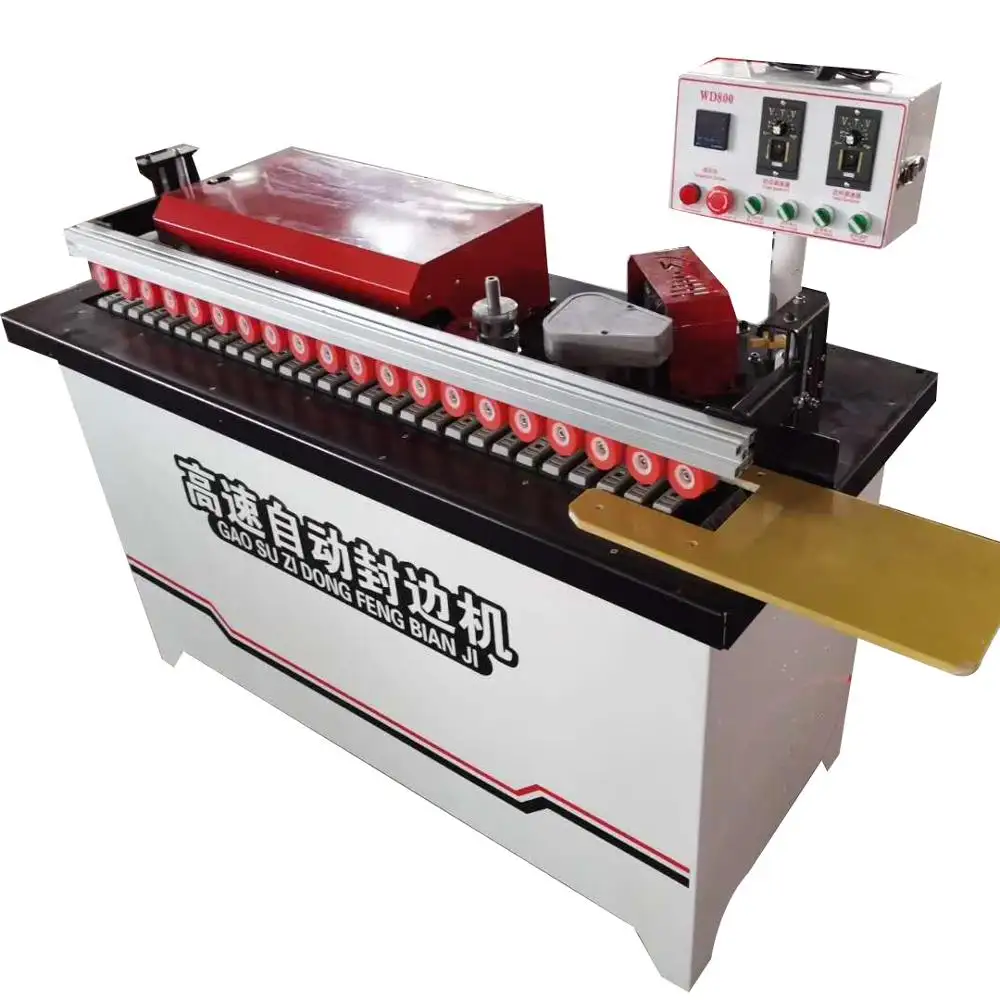 Máquina pulidora de corte de hoja de Mdf CNC, bander de borde de madera, máquina de bandas de borde automática pequeña a la venta
