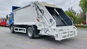 משאית דחיסת אשפה 15CBM עם יחס דחיסה גבוה, משאית סניטציה לניקיון עירוני - Product Image 5