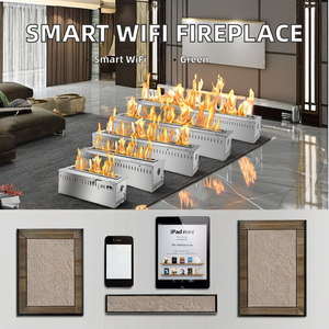 Moderner Smart WiFi Bioethanol Kamin 304 Edelstahl Freistehend Einfache Installation für den Innen-und Außenbereich - Product Image 3