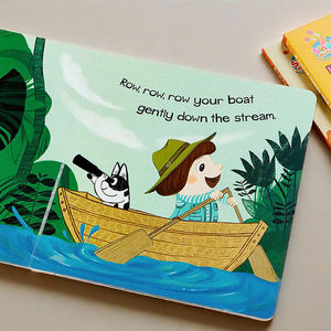 Libros de tapa dura de Historia de impresión ecológica para niños, libros con solapa para levantar, libro de tablero deslizante Push Pull para niños - Product Image 6