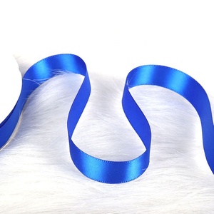 Cinta de satén azul real Cinta personalizada Cinta de regalo Cinta de buena calidad Barato - Product Image 5