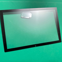 Panneau de protection en verre aluminosilicate Corning Gorilla AG mat dépoli de 0,5 mm, 0,7 mm, 1,1 mm avec masque noir pour écran d'ordinateur portable