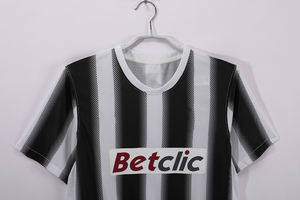 Maillot domicile <span class=keywords><strong>Del</strong></span> <span class=keywords><strong>Piero</strong></span> 12, noir et blanc, rétro, personnalisable avec nom, impression numérique, 100% polyester, manches courtes extensibles pour homme, petite série - Product Image 2