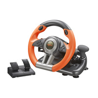 Volant de jeu filaire PXN-V3 Pro orange/noir à 180 degrés avec pédale pour Xbox One, PC, PS3, PS4, Switch – Offre Spéciale
