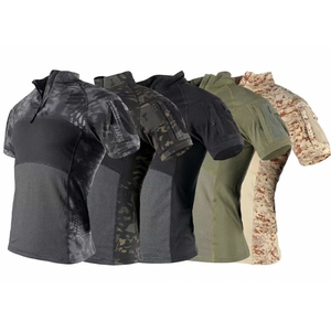 T-shirts DFT904 Frog à manches courtes, pour sports de plein air, camping, tactiques, avec poches sur les bras - Product Image 1