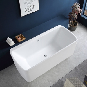 Bañera acrílica rectangular independiente, resistente, antiamarilleo, todo en uno, para spa y hidromasaje. - Product Image 4