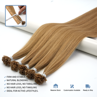 Extensiones de Cabello con Punta de Queratina Italiana Pre-adheridas de un Solo Donante 2026, Súper Doble Trama, Cabello Humano Virgen Europeo Remy, Tinte Más Oscuro