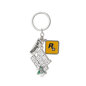 ZRM Porte-clés mousqueton vintage très populaire pour <span class=keywords><strong>GTA5</strong></span> Grand Theft Auto - Alliage de zinc léger et étanche - Cadeau promotionnel - Product Image 4