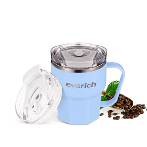 Cadeaux pour boissons chaudes/froides, tasse à café <span class=keywords><strong>en</strong></span> acier inoxydable 304 antidérapante de 360 ml, 600 ml avec poignée et couvercle <span class=keywords><strong>2</strong></span> <span class=keywords><strong>en</strong></span> 1, surface personnalisable - Product Image 6