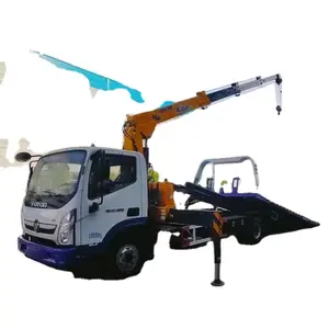 חדש tow משאיות מחריבים 6ton פלטפורמת החזרה tow משאית עם מנוף