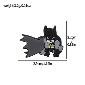 Spilla in Metallo Marvel <span class=keywords><strong>Batman</strong></span>, Accessorio Decorativo Creativo di Alta Qualità per Abbigliamento e Borse, Vendita all'Ingrosso di Spille Durevoli - Product Image 5