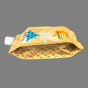 Custom 1L Eco-Friendly Aluminum <b>Drink</b> Packaging <b>Pouches</b> with Leak-Proof Spout Heat-Sealed Food Grade Water & Wine Beverage - Product Image 4