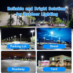 Hishine 400W LED Street Light for Big Parking Lot Fixed Outdoor Parking Lot Light Remote Control Aluminum Body Electric Power - Product Image 4