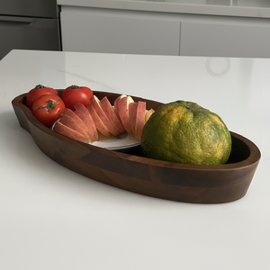 Bandeja de Servir con Forma de Caña de Acacia - Product Image 1