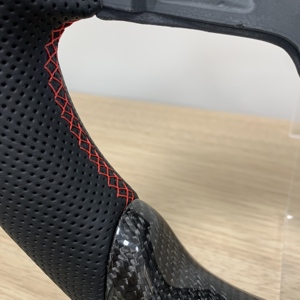 Volante de Fibra de Carbono Semiperforado para VW Volkswagen Golf 5 6 7 6r 7r R MK5 MK6 MK7 MK7.5 Gti Jetta Polo Passat B8 - Product Image 4