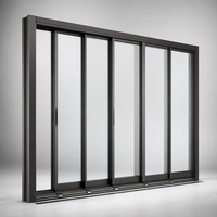 Ventana Corredera de Aluminio Ultrafina de 6 Vías Serie 120 |   Insonorizado |   Resistencia al Viento y al Agua de Grado Tifónico |   Panorámico Oculto