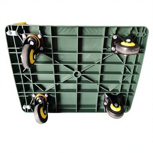 Carretilla de Mano Plegable de Alta Resistencia de 400 kg, 60x90 cm, Ruedas de Goma de 5 Pulgadas, Plataforma Compuesta, Carretilla Plegable Industrial - Product Image 4
