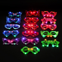 Lunettes de fête LED en gros, pas chères, pour enfants, jouets lumineux, cadeaux promotionnels, lunettes de fête clignotantes, jouets lumineux LED, cadeaux promotionnels
