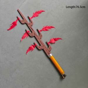 Venta caliente 120cm Wolf Tombstone Diluc Ragnnindr Cosplay Prop simulación Anime espada de juguete de madera - Product Image 2