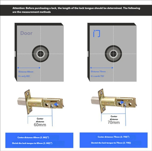 Cerradura de Seguridad de Alta Resistencia de un Solo Cilindro, Acero Inoxidable Negro Mate, Antirrobo, con Llave - Product Image 5