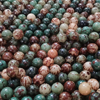 Perles en vrac UJBOX en bois de Bodhi rayé vert naturel, différentes tailles, pour bracelets DIY, chapelets de prière, fournitures de bijoux