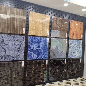 Piastrelle in Porcellana Verde <span class=keywords><strong>Smeraldo</strong></span> Effetto Marmo 800x800mm Antiscivolo per Interni Soggiorno, Guangdong Foshan - Product Image 3