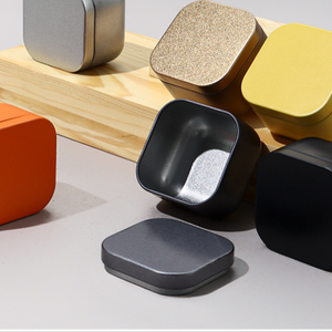 Pequeñas latas cuadradas de hojalata de grado alimenticio, mini portátiles de bolsillo, selladas para viaje y hogar, con tapa tipo boca de caballo, para té. - Product Image 6