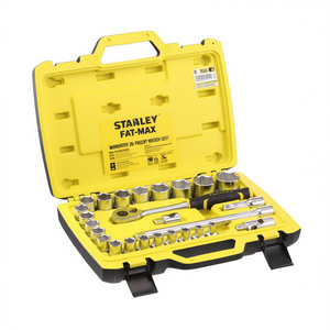 Jeu de clés à douilles Stanley Fatmax 26 pièces, embout de 1/2 pouce, kit d'outils professionnel pour mécaniciens - Product Image 2
