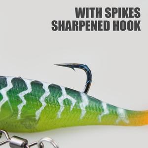 Leurre souple de pêche, jig en plomb, appâts en PVC, appât VIB, appâts artificiels rotatifs, appâts durs, cuillère en métal pour les poissons de la famille des ets - Product Image 5