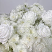 Bunga Artifisial DKB Elegant White, Bola Bunga 30 40 50 60 70 80cm, Warna Putih Krim, Buket Mawar dan Bunga Sakura untuk Dekorasi Tengah Meja