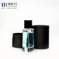 Bouteille de parfum en verre fantaisie de haute qualité de 50ml avec pulvérisateur à pompe et boîte pour l'aromathérapie Échantillon gratuit disponible