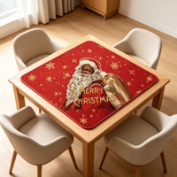 Tapis de Mahjong de Noël de Luxe Moderne avec Dos Antidérapant en Caoutchouc et Surface en Feutre Imperméable pour Jeux de Poker et de Cartes OEM ODM