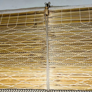 Stores en bambou tissé sur mesure, filtrant la lumière naturelle, pour maison, hôtel, restaurant, sans système de tirage - Product Image 1