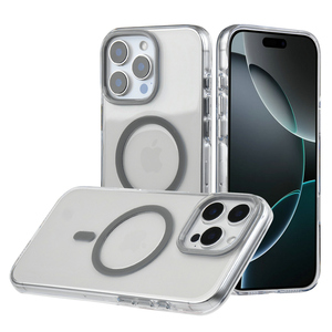 Ốp điện thoại iPhone 16 15 14 17 Pro Max chất lượng cao, chống ố vàng, chống tia UV, trong suốt, làm từ nhựa PC nguyên chất, nam châm chắc chắn N52, chống sốc - Product Image 2