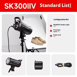 <span class=keywords><strong>SK300II</strong></span>-V <span class=keywords><strong>Godox</strong></span> 300Ws SK400II-V 400Ws 2.4G Système X sans fil 5600K Lampe de modélisation LED Studio Flash stroboscopique Éclairage photographique - Product Image 6