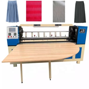 Machine à plisser à plis plats/doubles/croisés/ondulés/harlequin/kingussie/combinés/espace - Product Image 1