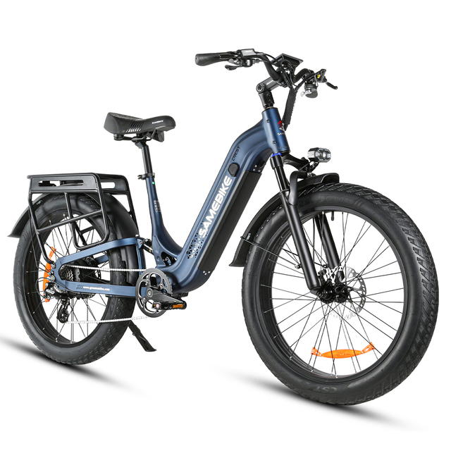 OEM/ODM New Product 26" High Carbon Steel Electric Fat Tire Bike with 48V Lithium Battery Brushless Rear Hub Motor City Bike