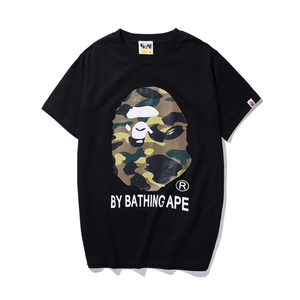 <span class=keywords><strong>Camiseta</strong></span> de punto de algodón 100% de 280 g para <span class=keywords><strong>hombre</strong></span>, cuello redondo, <span class=keywords><strong>manga</strong></span> corta, corte regular, con estampado de logotipo de dibujos animados de mono, 1.5 Formal - Product Image 4