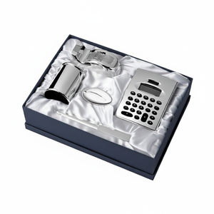 Set da Scrivania Lux Firenze 5 Pezzi Finitura Argento Set Regalo per Ufficio - Product Image 2