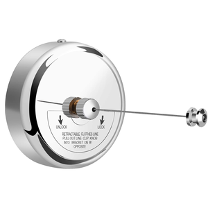 Tendedero Retráctil de Acero Inoxidable Moderno para Montar en la Pared, Fácil Instalación - Product Image 1
