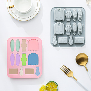 MOLDE PARA GOLOSINAS DE KEBAB, Paquete de 12, Molde de Silicona con Tema del Día del Padre, Reloj de Caballero, Chocolate, Resina, Repostería, Empaque a Granel, Irregular - Product Image 5