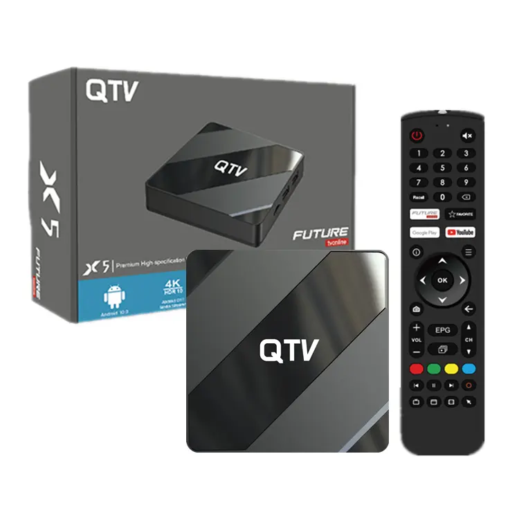 QTV IPTV BOX terbaru 2023, TV MY TV Online Android 10 Smart 4K tv box XTV AIR XTV DUO 2GB 8GB ROM 5G Dual WiFi Set Top Box