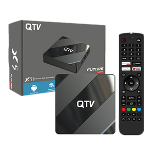TV Box QTV IPTV 2023, Future TV, TV en Línea, Android 10, Smart TV Box 4K, XTV AIR, XTV DUO, 2GB, 8GB ROM, WiFi Dual 5G, Set Top Box - Product Image 1