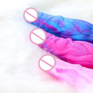 10 Inch Colorful Fantasy Thick Dildo Expandir Dilatação Anal Plug Liquid Silicone Penis Dragon Monster Enorme Big Dildo para Mulheres Homens - Product Image 5