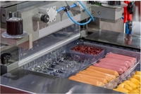 Machine d'emballage sous vide automatique de film de thermoformage pour saucisse, emballage de viande de machine de thermoformage DLZ