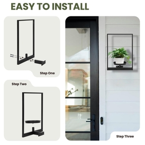 Customized Metal Frame <strong>Plant</strong> Holder <strong>Wall</strong> <strong>Mounted</strong> Iron Frame <strong>Plant</strong> Holder Potted <strong>Plants</strong> Frame - Product Image 3