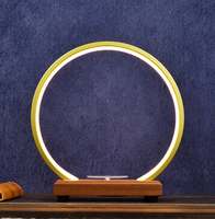 Présentoir rotatif lumineux LED pour dégustation de vins – Socle de lampe de table éclairé pour bars et expositions