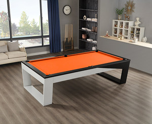 Neuer Luxuriöser Billardtisch in Kapitänsform 8FT Schiefertisch Massivholzrahmen Anpassbare Rindsledertaschen Professioneller Tisch - Product Image 6