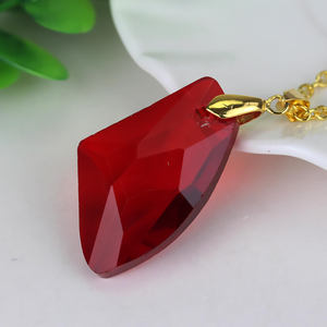 फैशन फिल्म जादूगर दार्शनिक का जादू पत्थर हार लाल ऐक्रेलिक पेलेंट लिंक चेन पोटरर पुरुषों महिलाओं के लिए उपहार - Product Image 5